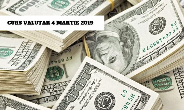 Curs valutar BNR 4 martie 2019. Banca Națională a României a anunțat cotațiile valabile astăzi pentru euro, dolar, lira sterlină și celelalte valute.