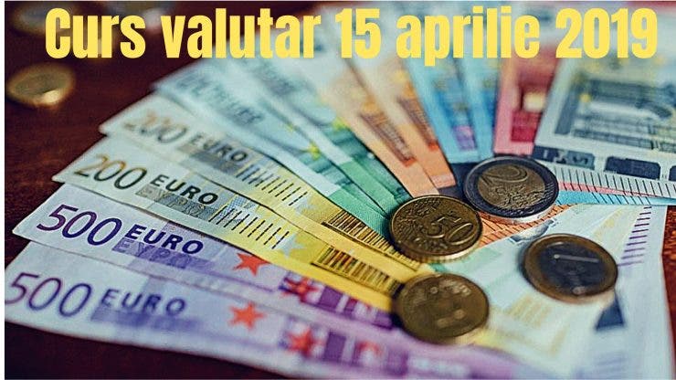 Curs valutar 15 aprilie 2019. Euro înregistrează o nouă scădereCurs valutar 15 aprilie 2019. Euro înregistrează o nouă scădere