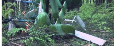 Elicopter prăbușit la Săpânța, județul Maramureș. Pilotul a fost găsit decedat