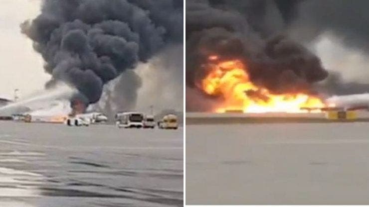 Accident aviatic la Moscova. Un incendiu a izbucnit la bordul unei aeronave. Cel putin 41 de persoane au murit