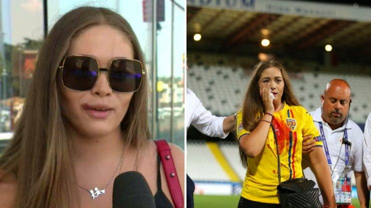 România U21- Germania U21. Cum arată iubita lui Cristi Manea după incidentul din tribune