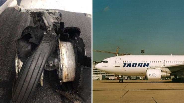 Incident grav pe aeroportul Otopeni. Anvelopa unui avion TAROM a explodat la aterizare