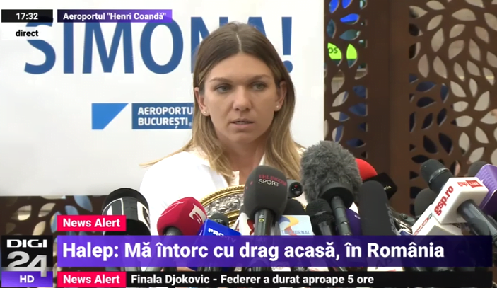 Simona Halep, așteptată pe aeroport la întoarcerea după succesul la Wimbledon. Campioana, aclamată de entuziaști 25 simona halep henri coanda