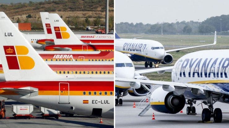 Companiile aeriene Ryanair și Iberia vor fi în grevă în următoarele zile