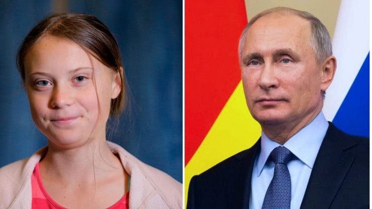 Vladimir Putin critică discursul adolescentei suedeze Greta Thunberg