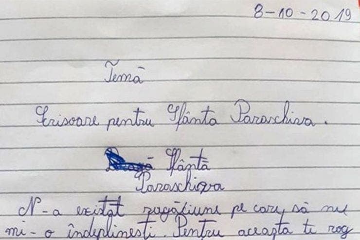 Scrisoare cu care un copil din Iași a șocat România