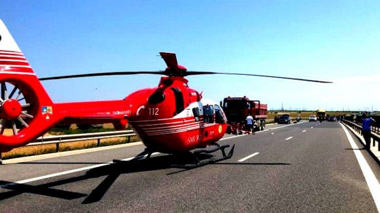 Accident grav în Arad! A fost nevoie de intervenția SMURD cu elicopterul