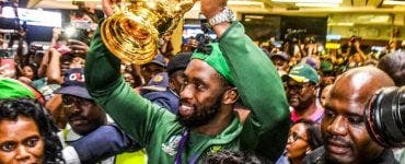 Echipa de rugby a Africii de Sud a dus trofeul acasă