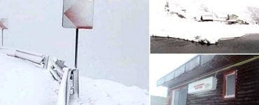 Zăpadă în România! Ninge de ore bune pe Transfăgărășan