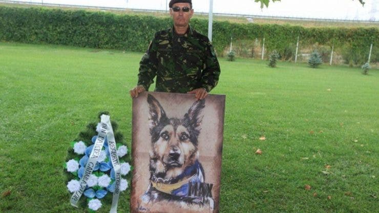 Primăria Capitalei vrea să ridice un monument în memoria lui Max, primul câine din România înmormântat cu onoruri militare