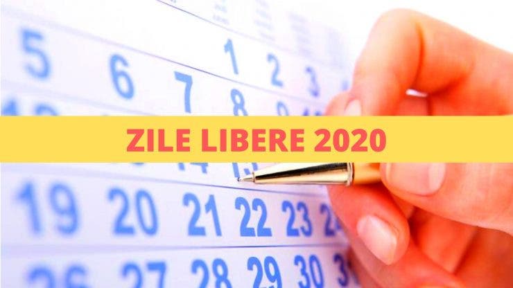 Zile libere 2020. Calendarul zilelor libere și a sărbătorilor legale