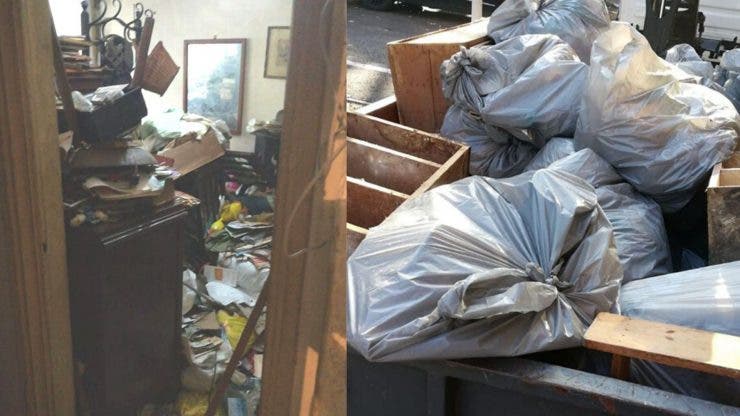 Un bărbat din sectorul 3 a adunat în apartament 5 tone de gunoi