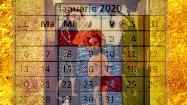 Calendar ortodox 2020, luna ianuarie. Sărbători religioase, sfinţi, posturi