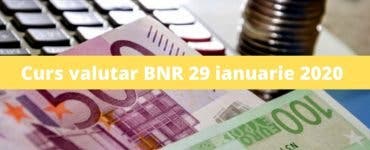 Curs valutar BNR 29 ianuarie 2020. Ce se întâmplă astăzi cu moneda europeană