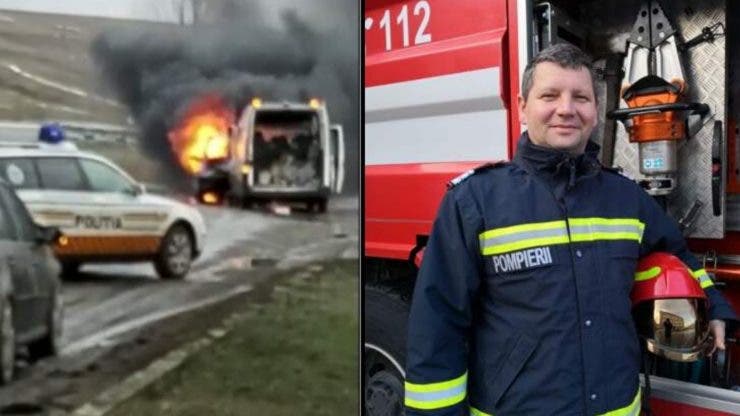 Pompierul care a salvat o viață în timpul liber: "Să dea Dumnezeu să trăiască! Eu nu am făcut nimic special"