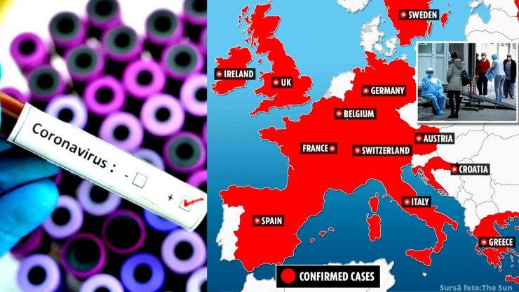 Alertă în țările Europene. Coronavirusul s-a extins în Spania, Elveția și Austria