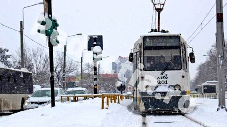 Circulația tramvailor, blocată în București. Care sunt cartierele cu probleme