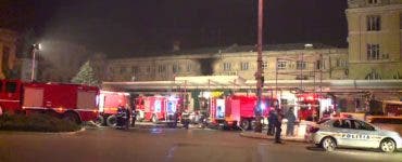 Panică în Gara de Nord din Capitală. Zeci de persoane au fost evacuate după un incendiu a izbucnit