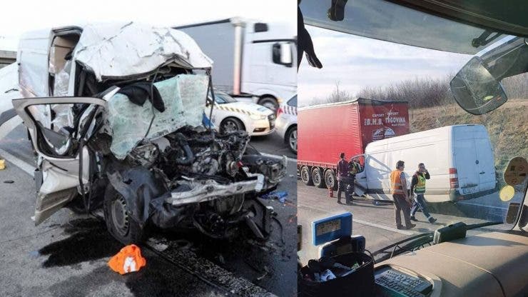 Accident grav în Ungaria. Un tânăr român a intrat cu 130 km/h sub un TIR