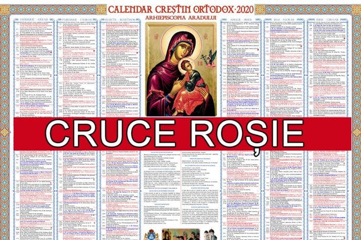 Calendar ortodox 24 aprilie 2020. Cruce roșie în calendar, Izvorul Tămăduirii