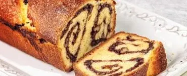 Cozonac cu nucă și cremă de cacao