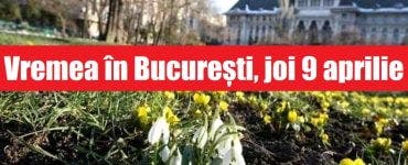 Vremea în București, joi 9 aprilie. Temperaturile se mențin calde, conform ANM