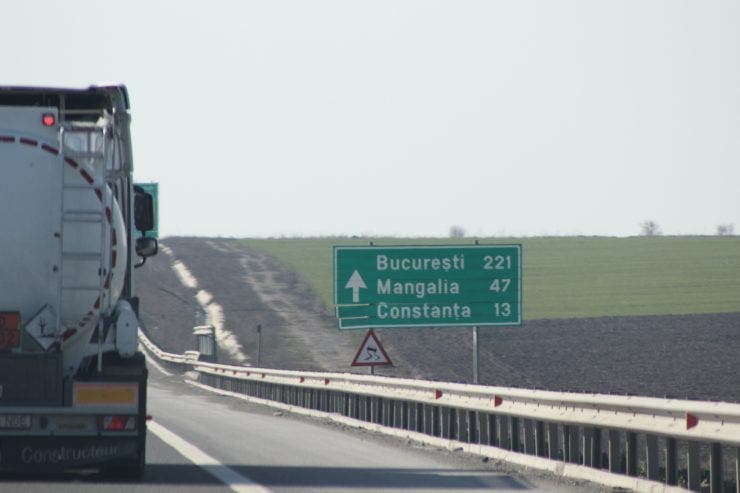 București spre Constanța, pe Autostrada Soarelui