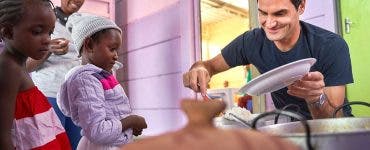 Federer ajută copiii din Africa