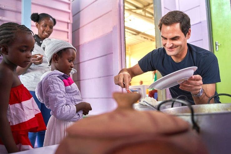 Federer ajută copiii din Africa