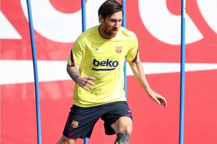 Leo Messi, Barcelona, antrenamente
