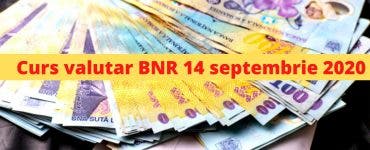 Curs valutar BNR 14 septembrie 2020