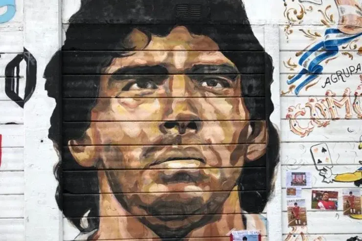 ultima imagine cu Maradona, Dalma, Diego Maradona,