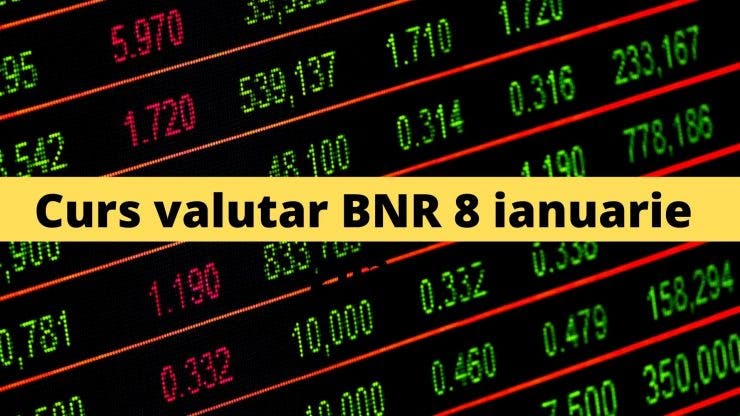 Curs valutar BNR 8 ianuarie 2021