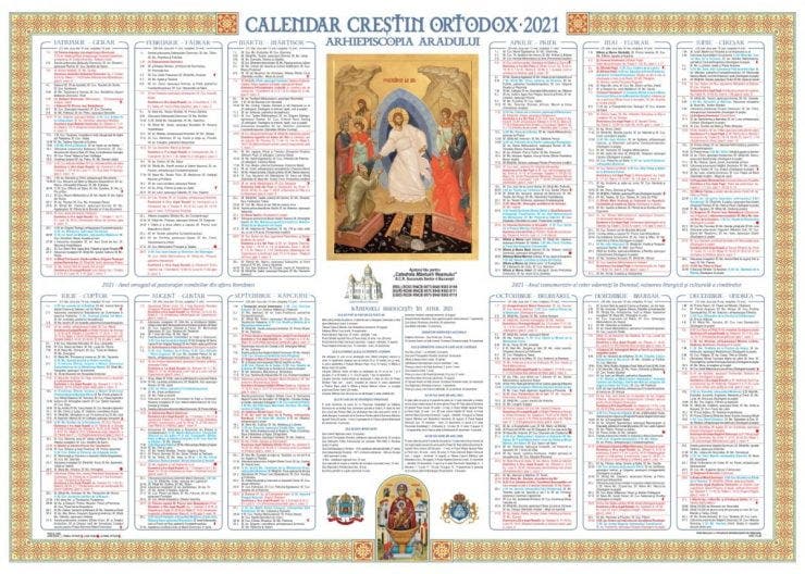 Calendar ortodox 2021