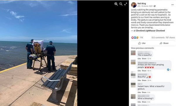 Moment emoționant! Paramedicii i-au îndeplinit ultima dorința pacientului aflat pe moarte. Gestul lor a fost apreciat de o lume întreagă! 26 o ultima dorinta