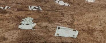 Au fost descoperite gropi cu oseminte pe şantierul drumului expres Craiova-Piteşti! Imagini uluitoare - VIDEO