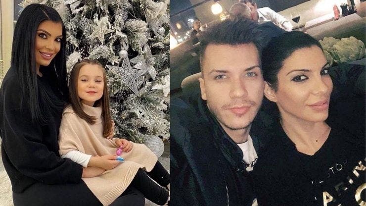 Andreea Tonciu a ajuns la spital cu fiica sa.