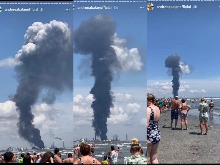 Andreea Bălan și fiicele ei au fost martore la explozia de la Rafinăria Petromidia! ”Este foarte, foarte mult fum!”