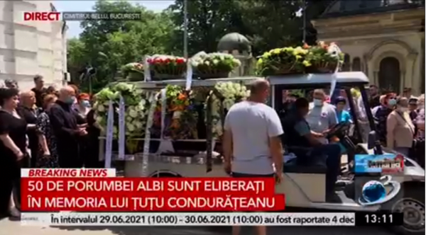 Primele imagini de la înmormântarea lui Florin Condurățeanu! Cum arată locul de veci al jurnalistului
