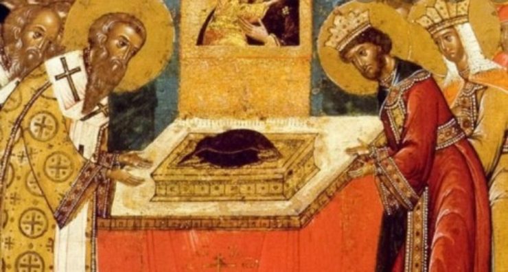 Calendar ortodox 31 august 2021. Punerea în raclă a brâului Maicii Domnului 25 braul Maicii Domnului