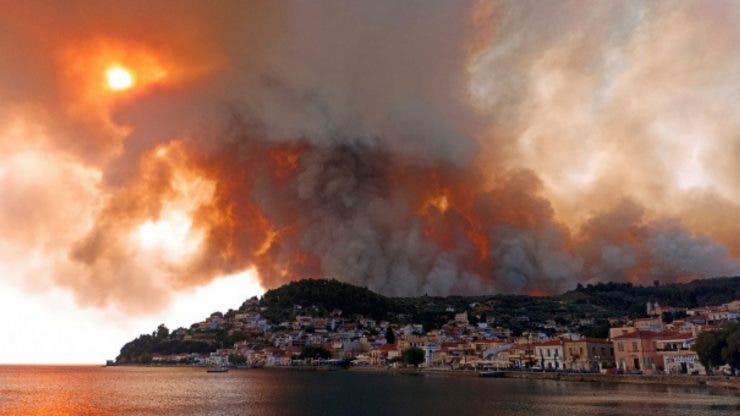Imagini devastatoare după incendiile din Grecia.
