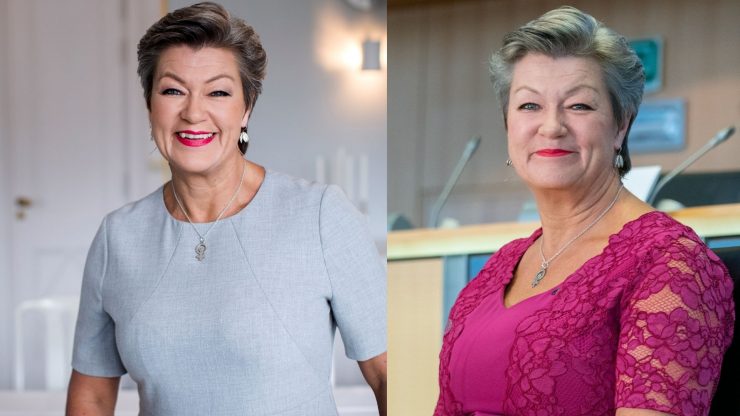 Ylva Johansson, ministrul muncii din Suedia, surprinsă într-o ipostază unică. Politicianul a luat masa pe peronul gării 25 Ylva Johansson, ministrul muncii din Suedia, surprinsă într-o ipostază unică