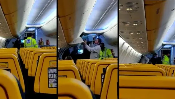 Scandal într-un avion din Cluj! Un bărbat a fost debarcat pentru că a refuzat să poarte masca de procție