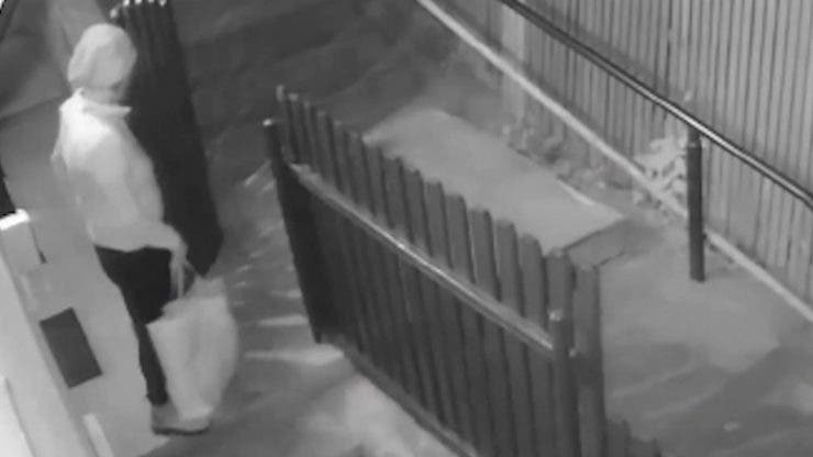 Ce s-a văzut pe camerele de luat vederi la câteva secunde după ce a ieșit din casă