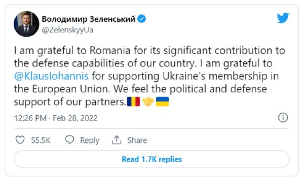 Mesajul președintelui Zelenski pentru România: "Sunt recunoscător" 26 zelenski iohannis