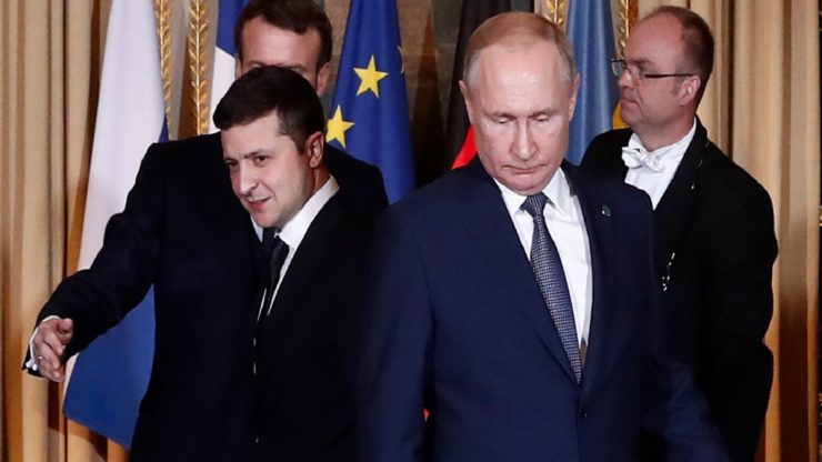 Cum și-a prezis soarta președintele Zelenski. Gluma făcută pe seama lui Putin, chiar în fața liderului rus, când era un simplu actor 25 zelenski actor
