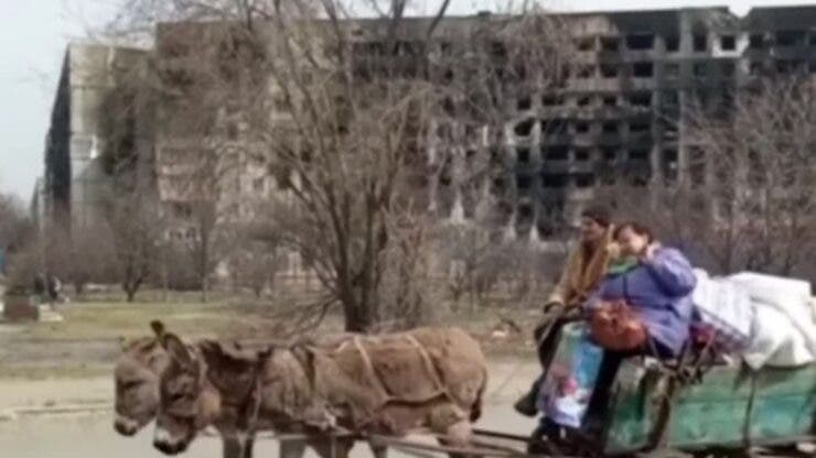 Imaginea disperării din Mariupol.