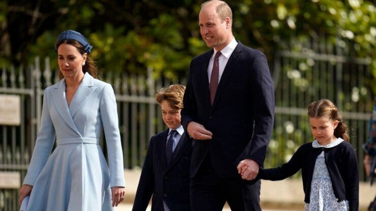 Kate Middleton și Prințesa Charlotte, apariție inedită la slujba de Paște.