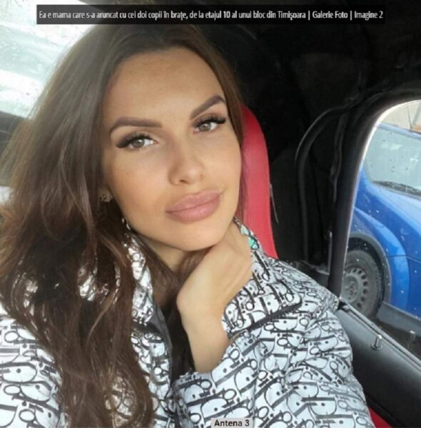 Ea e mama care s-a aruncat cu copiii în brațe de la etaj în Timișoara 27 mama timisoara