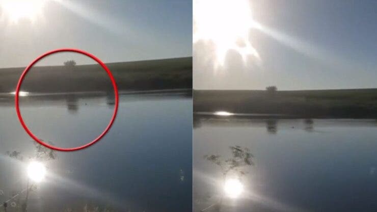 Imagini șocante cu pescarul înecat în Dunăre.